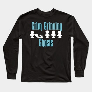 Ghostly Grim Grinning Ghosts Long Sleeve T-Shirt